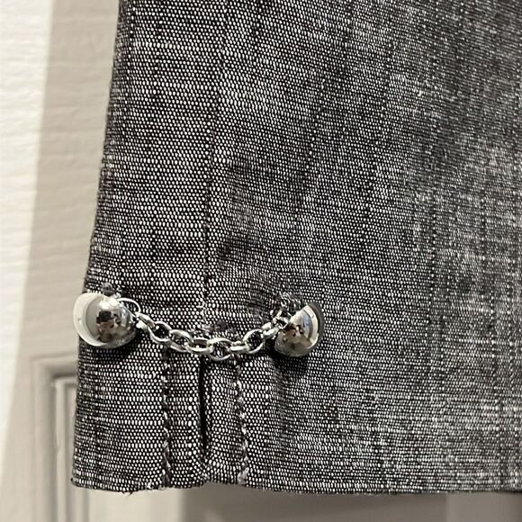 Larry Levine Grey Cropped Pants Size 8‎ - Picture 5 of 12